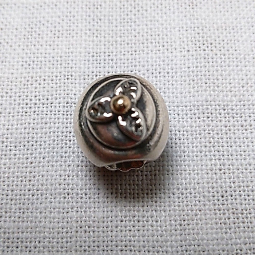 Pandora Retired Sterling Silver and 14k Retired Cupcake Charm